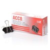 ACCO Binder Clips, Medium, 12/Box, 10 Boxes (120 Clips Total)