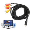 Mini DIN to 6 RCA Cable 9 Pin Clear Signal