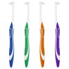 WLLHYF 4 Pcs Tuft Toothbrush Tufted Brush, Interspace Toothbrushes End-Tuft