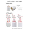 E-Simpo 4pcs Gx23 to E26/E27 Lamp Base Holder Socket Adapter,