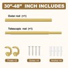 GXOACKJ Gold Wrap Around Curtain Rods for Windows 28 to