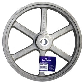 10″ Aluminum Die-Cast Dual Belt Hoist Pulley