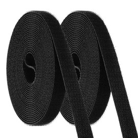 PATIKIL Carpet Marker Strips 15mm x 5 Meters, 2 Roll Floor Markers Nylon Strip Floor Marking Tape for Classroom Rug Teacher Supplies, Black
