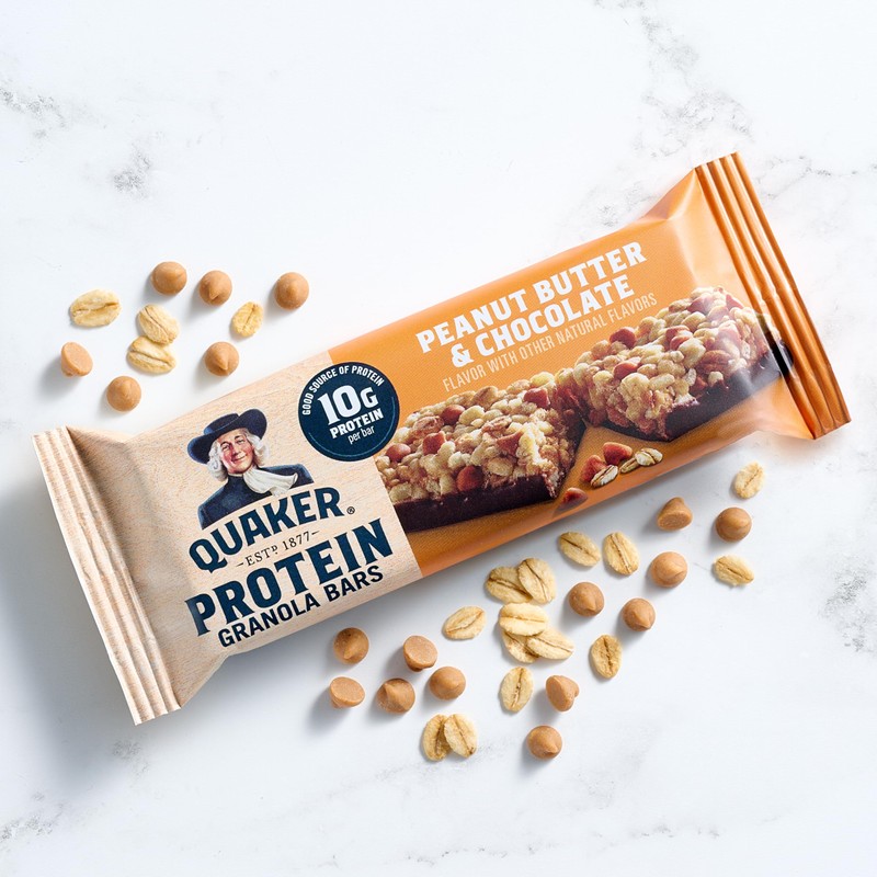 Quaker Protein Granola Bars, 2 Flavor Variety Pack, 10g Protein,