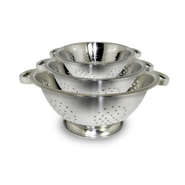 EXCELSTEEL ExcelSteel Colander set, Stainless steel, Colanders , 3 Count ( Pack of 1)