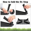 Marudina Large Platform RV Step with Cloth Cover and Anti-Slip
