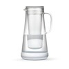 LifeStraw Home Water Pitcher, 7-Cup, White, Glass with Silicone Base,