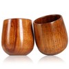 Ganzoo Set of 6 Wooden Cups/Decorative Cups (Decorative Cups), Drinking