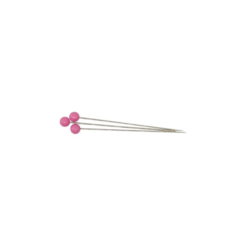 Dritz 1-3/4" Extra-Long Color Ball Straight Pins, 180 Count, Pink