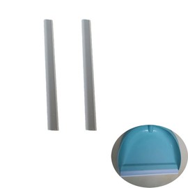 NentMent Paquete de 2 tiras de plástico de repuesto para recogedor de polvo de 10.2 pulgadas, barra de borde, entrada de bandeja de polvo, tiras de prensado suaves, bordes de cierre, correas de recogedor