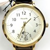 Fieldwork PNT027-3 Snoopy Bellows Strap Analog Metal Band Gold Women's