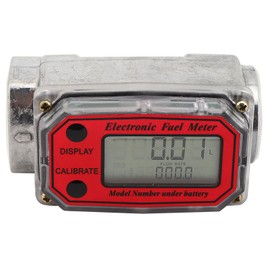 Fuel Flow Meter, Mini Digital Turbine Flowmeter, Diesel Fuel Flow Meter, 10-200 L, 1 Inch NPT Flowmeter