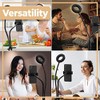 Retoo LED Ringlicht mit Stativ Selfie-Licht, Selfie Lampe Schwanenhals Klemmlampe