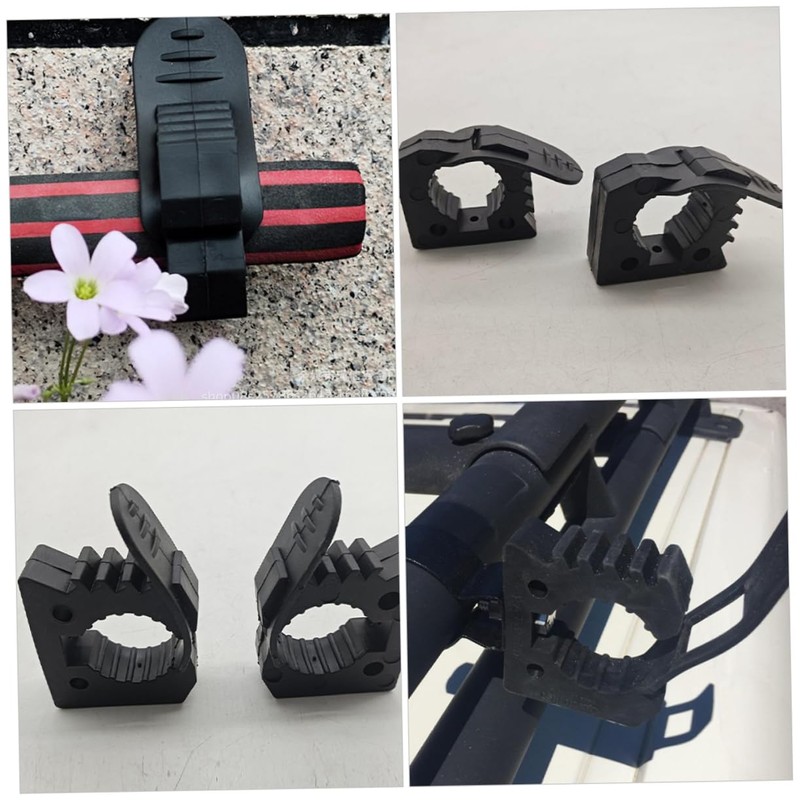 Levemolo 2Pcs Quick Release Clamp Adjustable Rubber Grip for Mounting