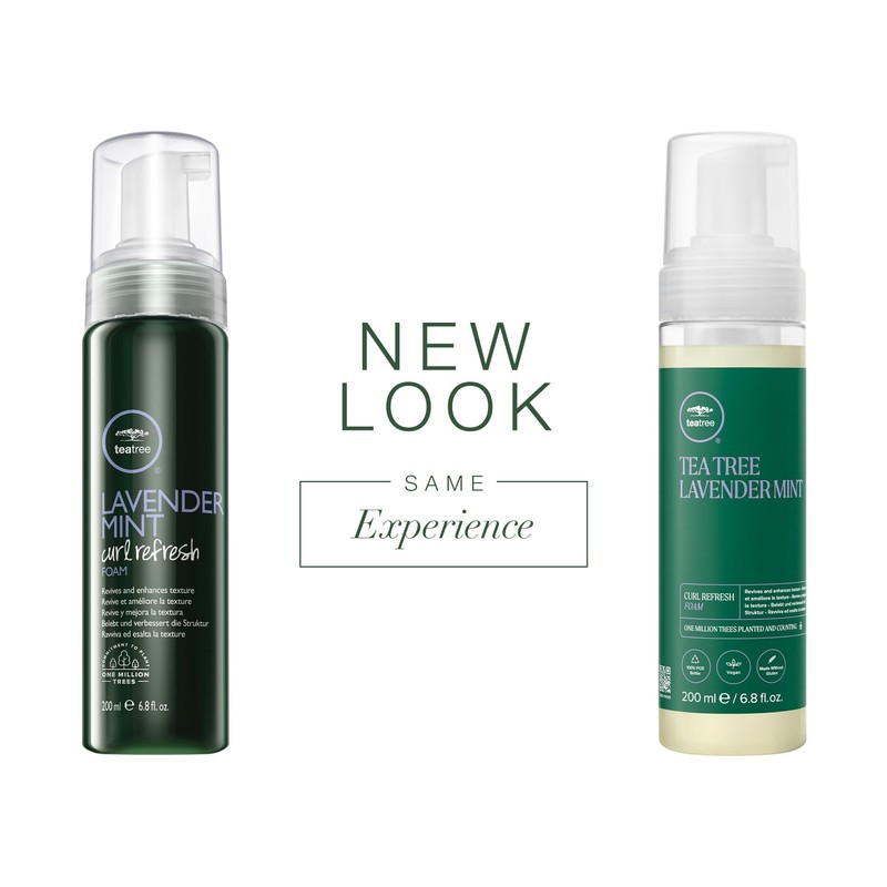 Tea Tree Lavender Mint Curl Refresh Foam, Hair Mousse, For