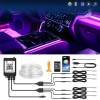 MICTUNING Interior Car LED Strip Lights, RGB 6-in-1 Neon Atmosphere