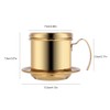 HERCHR Vietnamese Coffee Dripper, Stainless Steel Vietnamese Coffee Maker Powder