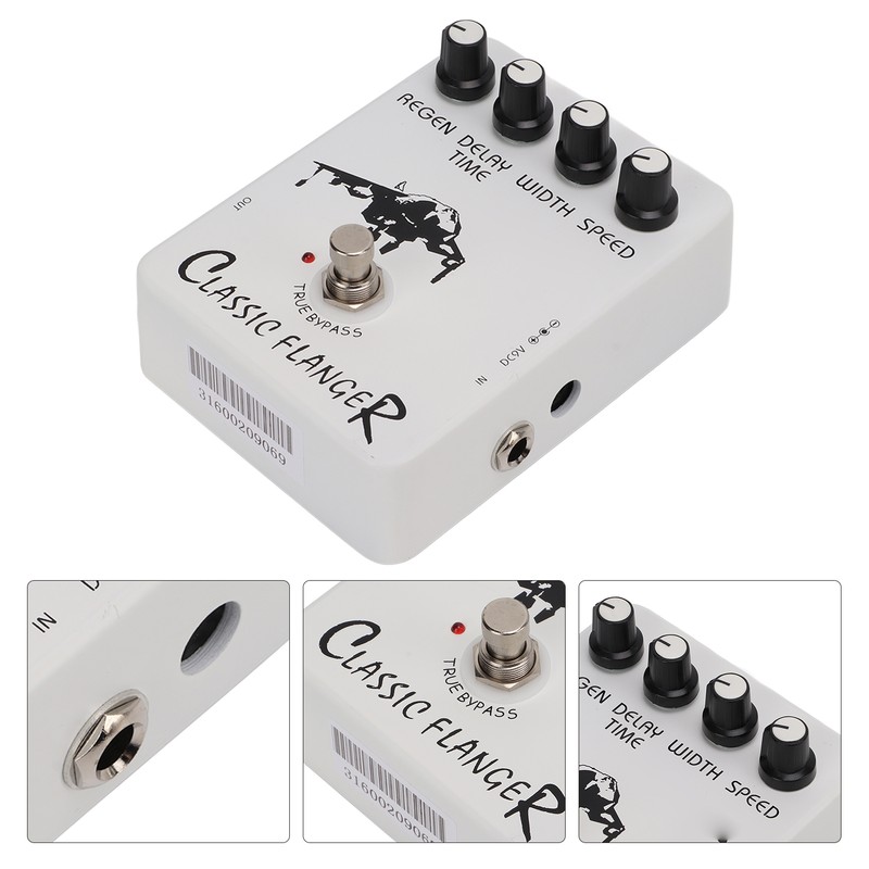 Guitar Effect Pedal Metallic Flanger Sounds Rapid Tremulous Vibrato Electric