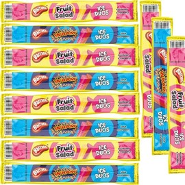 Barratt Fruit Salad and Wham Ice Duos, Assorted Flavours, 105ml x 60 Pieces