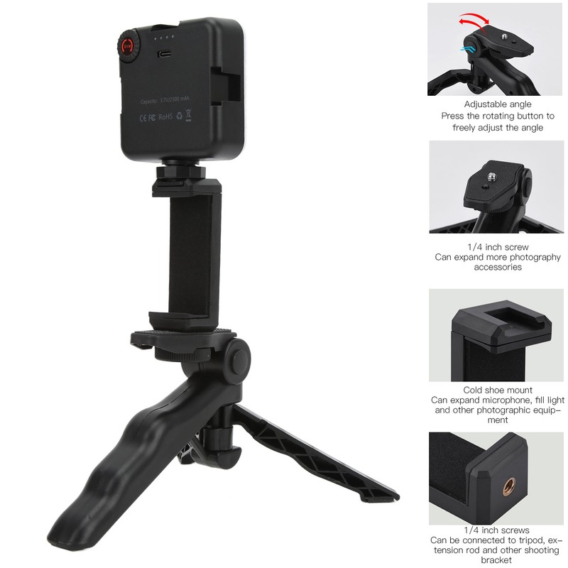 Professional Vlogging Video Shooting Kits with Tripod Fill Light for
