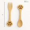 JB Home Collection, Set of 2 Dog Paw Bamboo Spoon