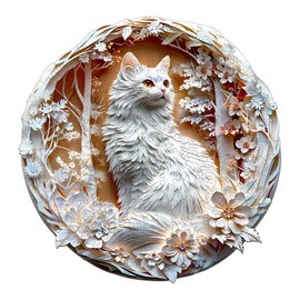 Wooden Puzzle Adults and Children, 3D Cat-3 Circular Unique Puzzle, Wooden Puzzle Adults with Wooden Gift Box (M-200 Pieces)