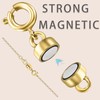 OHINGLT Magnetic Necklace Clasp Extra Strong, Gold and Silver Plated