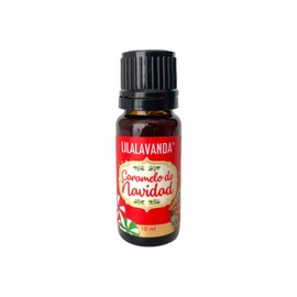 LilaLavanda - Aceite esencial navideño aroma Caramelo de Navidad. Mezcla de aceites esenciales 100% puros para aromatizar tu navidad. Con menta, hierbabuena y canela - 10ml