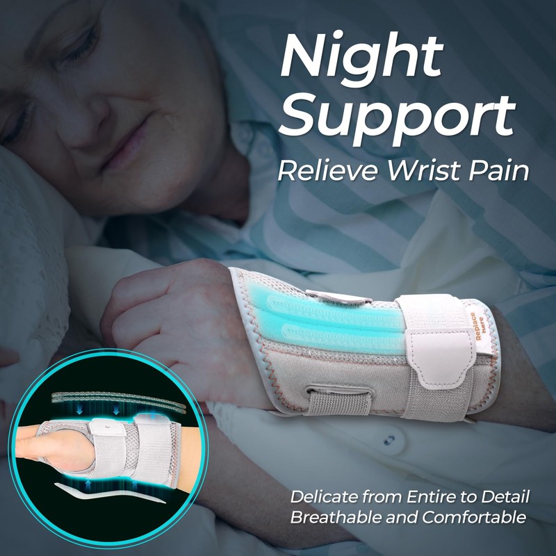 CURECARE 2 in 1 Wrist Brace for Carpal Tunnel, Wrist