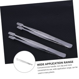 DOITOOL Sturdy Stamp Tweezer Eyelash Stainless Steel False Eyelash Nipper for Stamp Collecting