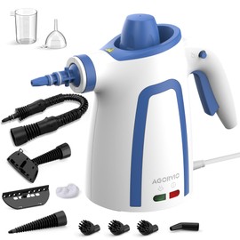 AGORVIO Steam Cleaner, Handheld Steam Cleaner for Home, Pressurized Steamer for Cleaning Carpet, Floor, Upholstery and Car, 13ft Extra-long Power Cord & 11 Multi-Purpose Accessories