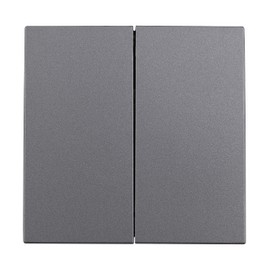 MC Power - Series Switch | SHALLOW | 2-Way, 250 V~/10 A, Clamp Connection, Anthracite, Matt