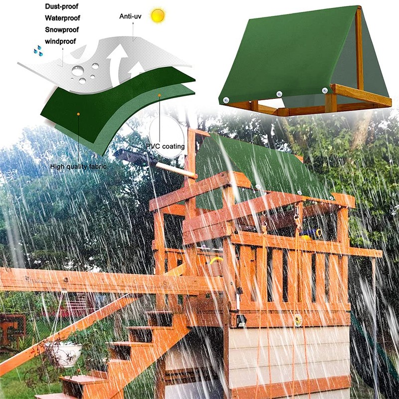 Swing Canopy Replacement, 43" x 90" Playset Tarp Replacement, Waterproof