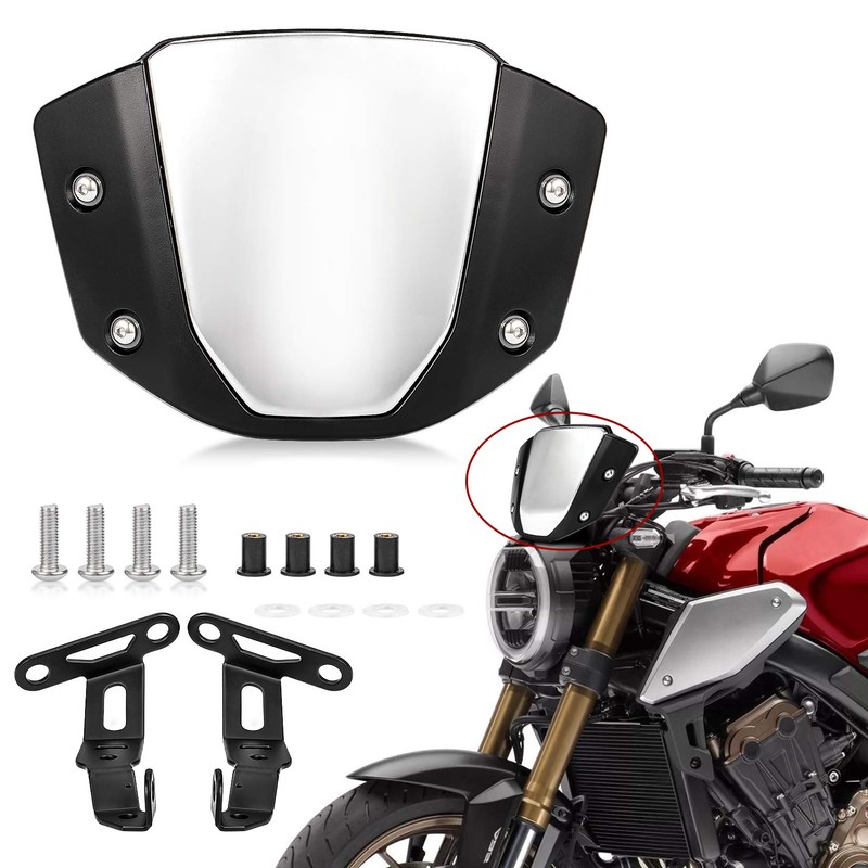 PSLER Motorcycle Windscreen Windshield Wind Deflector for CB650R 2019 2020