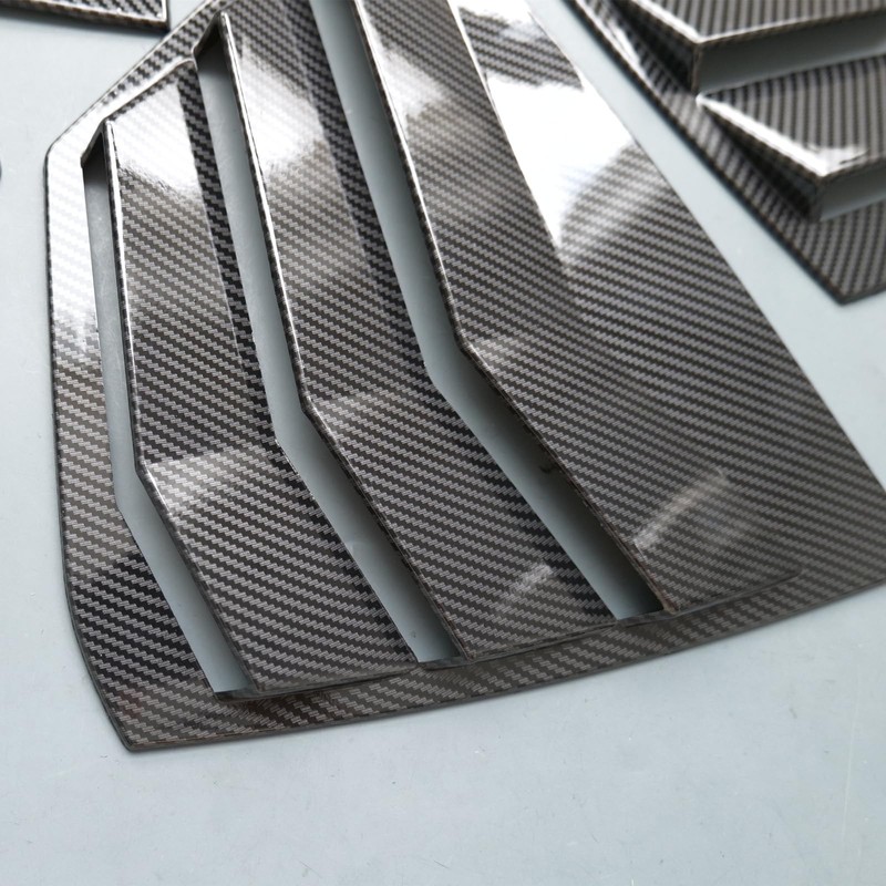 ZiWen Sport Style Quarter Window Scoops Louvers for Toyota Camry