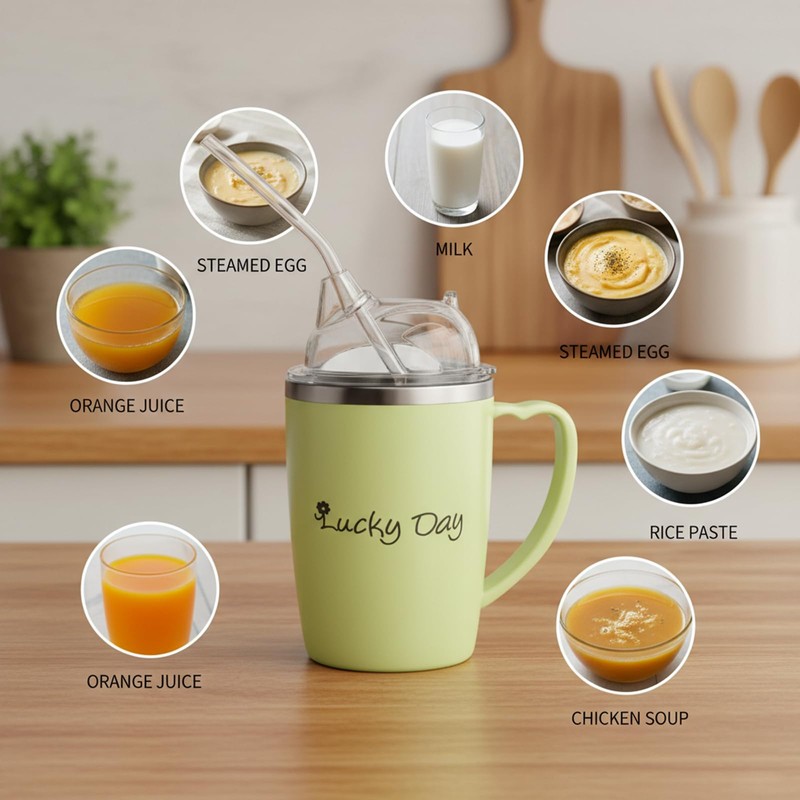 Beakers for Elderly, Sippy Cup for Adults Non Spill, Adult