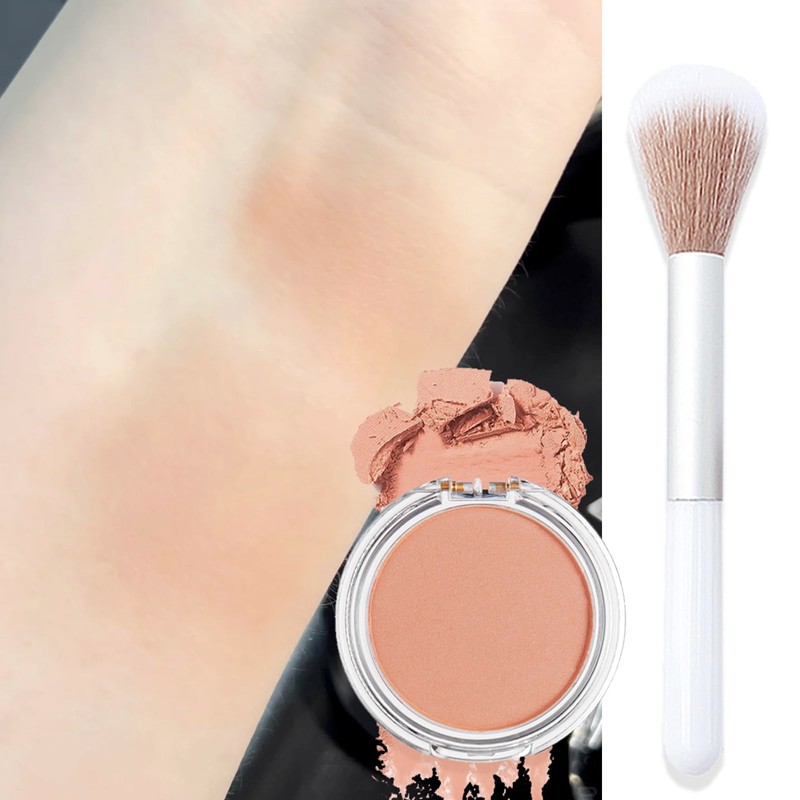 Blushers for Cheeks Make Up, Peach Blusher Pink Blush Palette,