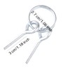 Tent Pole Rings and 2 Pins, 6 PCS Stainless Steel