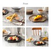 EAST Table Plate, 9.1 inches (23 cm), Depressiette, Black
