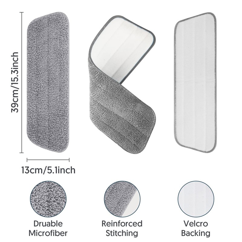 7 Count Reusable Mop Pads for Swiffer PowerMop -MEXERRIS Microfiber