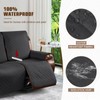 KinCam Waterproof Oversized Loveseat Recliner Cover, Non-Slip Reclining Couch Covers