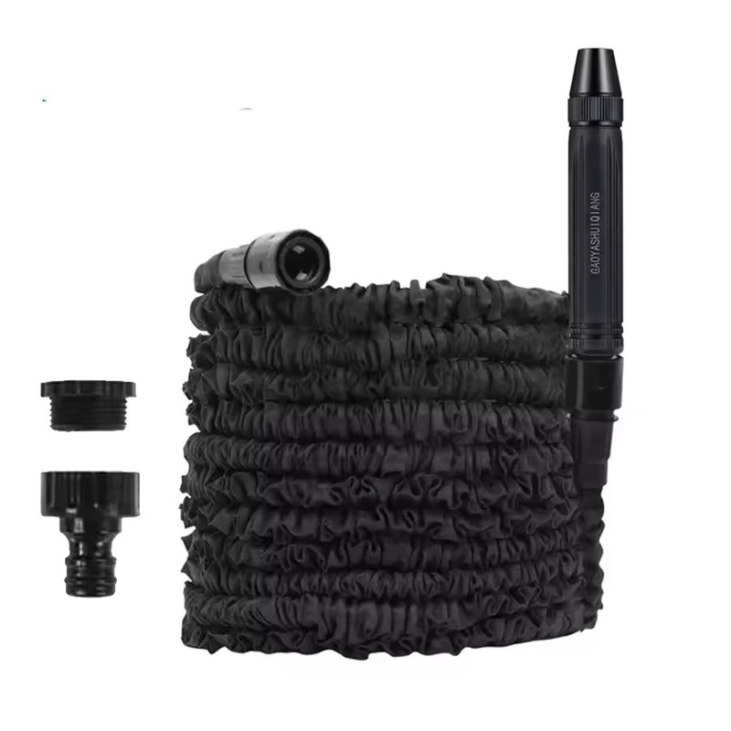 25ft Expandable Garden Hose Pipe with Adjustable Nozzle for Car