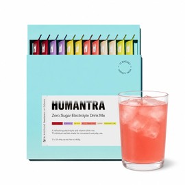 Humantra Electrolytes Powder - 12 Sachet Variety Pack - Powdered Hydration Sachets - Plant-Based Electrolyte Powder with 6 Electrolytes - Vegan, Sugar Free, Gluten Free