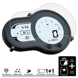 Speedo Angels Screen Protector Speedometer Film for Benelli Leoncino (2018+) 1 x Ultra Clear and 1 x Anti-Reflective