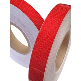 Direct Products Hi Viz High Intensity Reflective Tape Red 25mm X 2.5m Weatherproof Strong