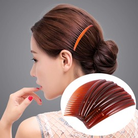 TOVINANNA 24pcs Coffee Hair Combs Teeth Hairdressing Combs for Women and Girls Reduces Hair Breakage Portable Styling Accessories
