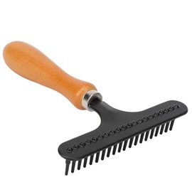 Handling Rug Rake Stainless Steel Shag Carpet Rake for Cleaning and Care of Carpets