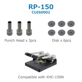 CARL 60002 Replacement Punch Head/Disk Set for Xhc-150 Punch, 3 9/32 Heads & 6 Disks/Set