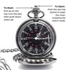 Engraved Wedding Anniversary Pocket Watch with Chain for Husband, a