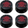 ZCZQC 4PCS Skull Electric Guitar Knobs Speed And Volume Adjustment